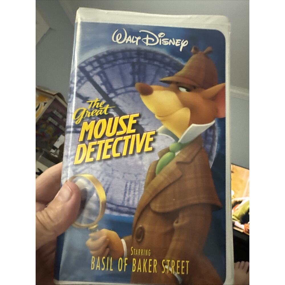 Walt Disney The Great Mouse Detective VHS Basil of Baker Street